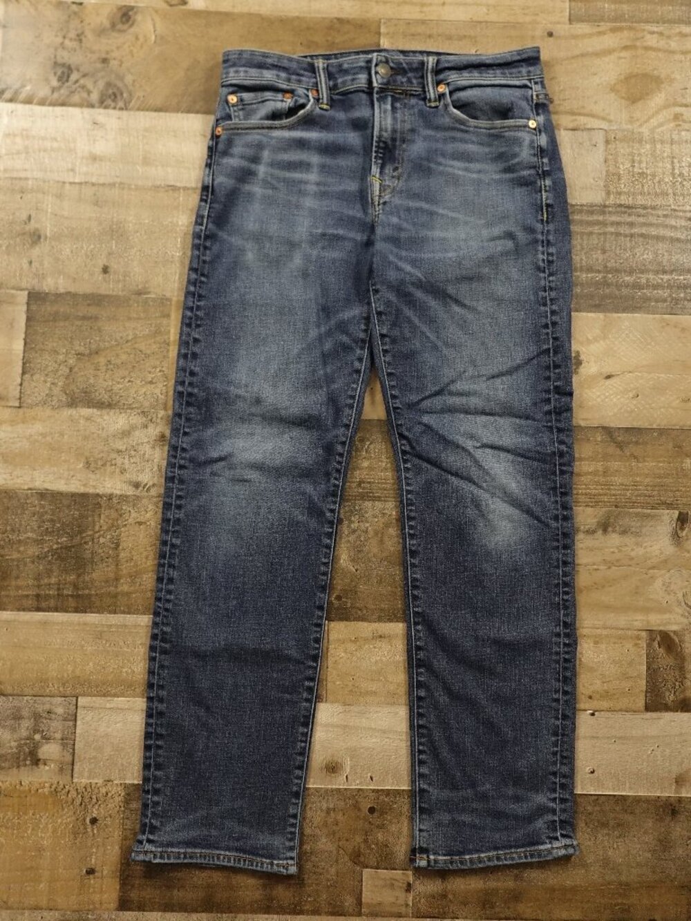 American Eagle Original Straight Jeans Men’s 30x30 Dark Wash Stretch Denim